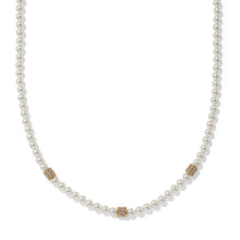 Load image into Gallery viewer, Brighton Meridian Gold Pearl Station Necklace
