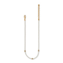 Load image into Gallery viewer, Brighton Meridian Gold Pearl Station Necklace
