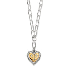 Load image into Gallery viewer, Brighton Mosaic Heart Two Tone Necklace
