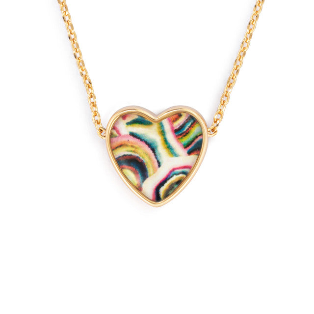 Art Heart Necklace