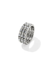 Load image into Gallery viewer, Kendra Scott Fate Silver Ring Set
