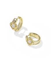 Load image into Gallery viewer, Kendra Scott Mallory Crystal Huggie Earrings
