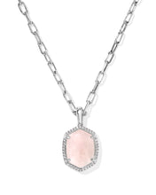 Load image into Gallery viewer, Kendra Scott Daphne Pave Frame Pendant Necklace

