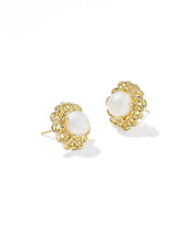Load image into Gallery viewer, Gabriella Pearl Stud Earrings
