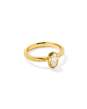Load image into Gallery viewer, Kendra Scott Elyse Luxe Gold Band Ring
