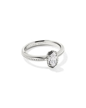 Load image into Gallery viewer, Kendra Scott Mini Elyse Luxe Silver Band Ring
