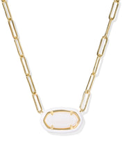 Load image into Gallery viewer, Kendra Scott Elisa Enamel Frame Paperclip Necklace
