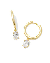 Load image into Gallery viewer, Kendra Scott Cailin Single Stone Huggie Earrings
