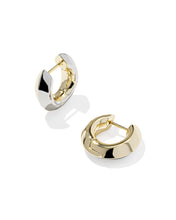 Load image into Gallery viewer, Kendra Scott Mikki Polished Metal Huggie Earrings
