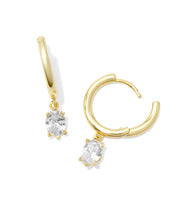 Load image into Gallery viewer, Kendra Scott Cailin Single Stone Huggie Earrings

