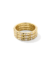 Load image into Gallery viewer, Kendra Scott Fate Gold Ring Set
