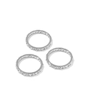 Load image into Gallery viewer, Kendra Scott Fate Silver Ring Set
