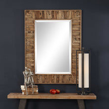 Load image into Gallery viewer, Reclaimed Wood Rectangle Mirror
