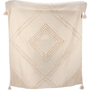 Tufted Diamonds Throw