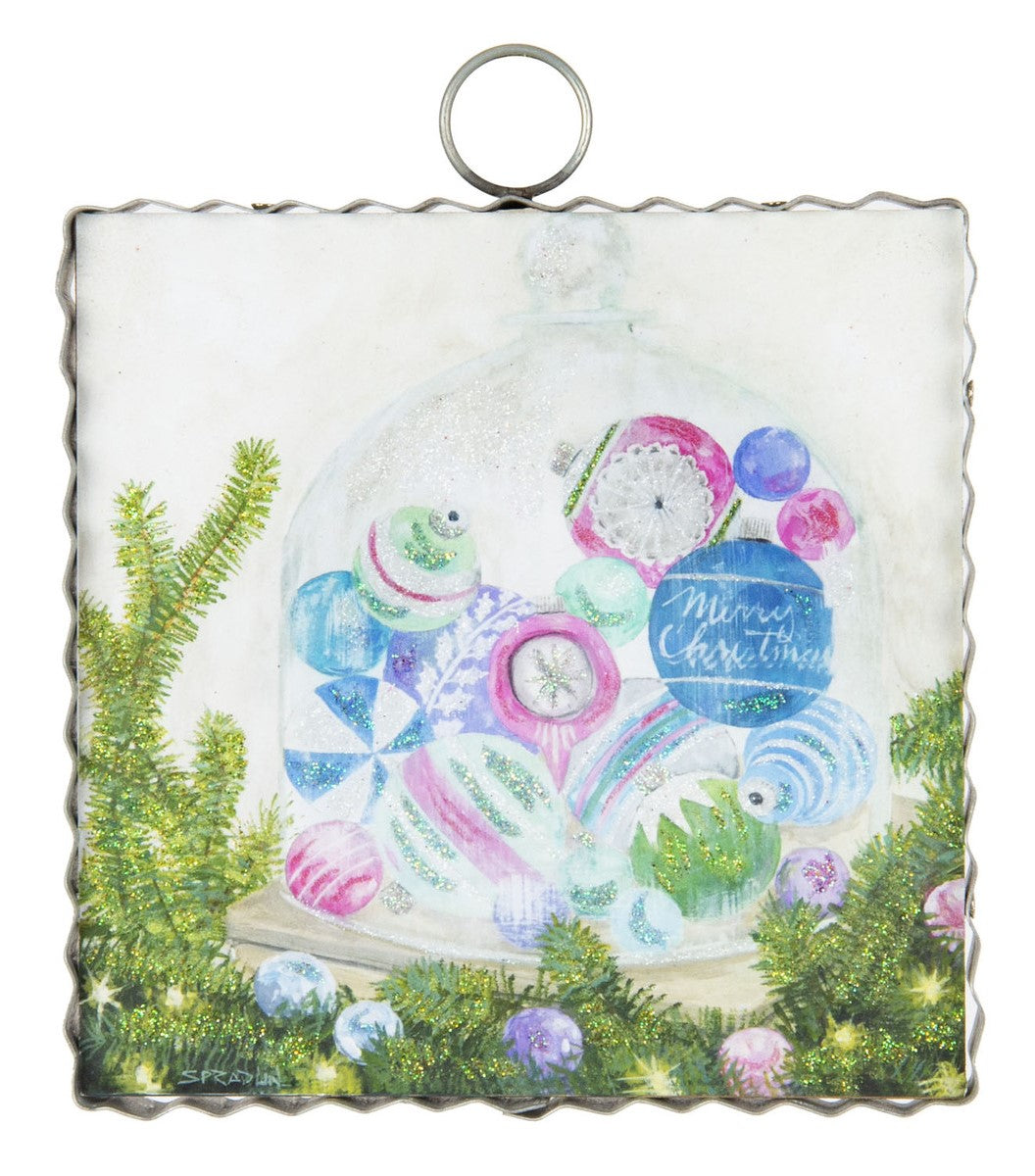 Vintage Ornament in Glass Dome Charm