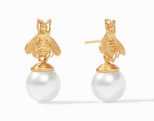Load image into Gallery viewer, Julie Vos Bee Pearl Drop Earring

