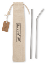 Load image into Gallery viewer, BrüMate Stainless Steel Reusable Imperial Pint Straws
