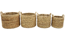 Load image into Gallery viewer, Natural Water Hyacinth Wicker Basket
