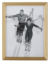 Load image into Gallery viewer, Vintage Day On The Slopes Framed Prints
