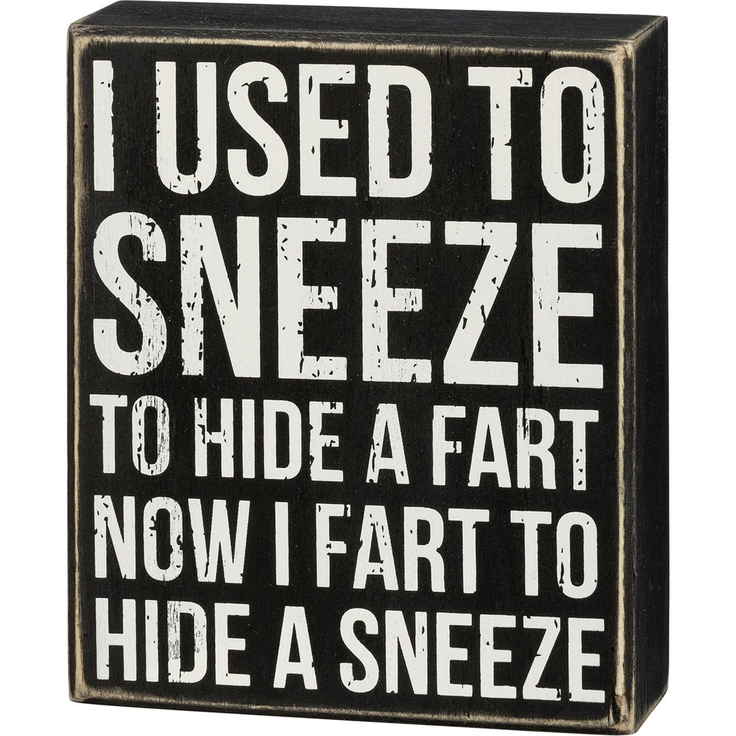 Hide A Sneeze Sign