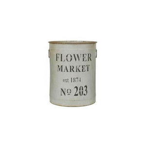 Flower Market Galvanized Bucket