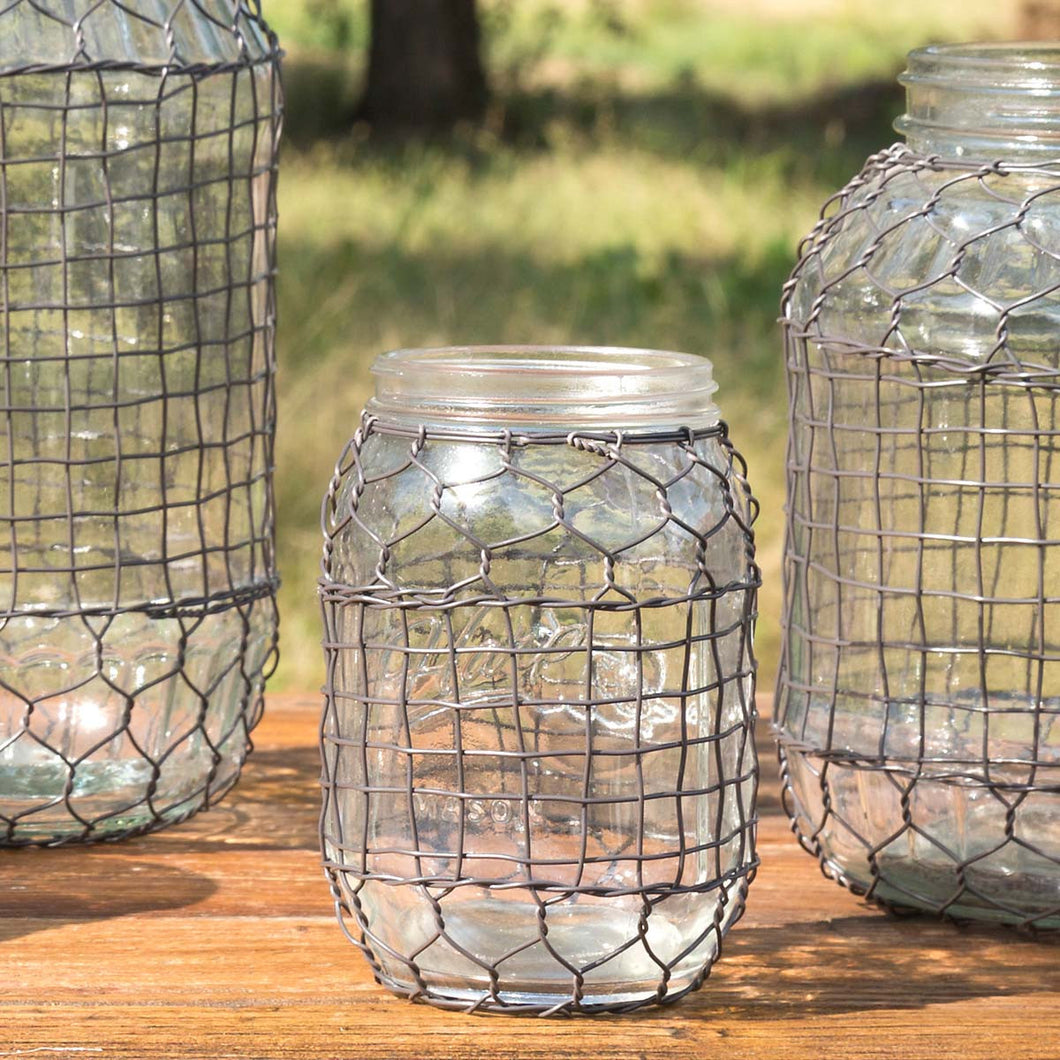 Wire Covered Jelly Jar