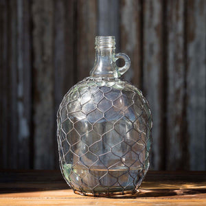 Wine Jug With Poultry Wire