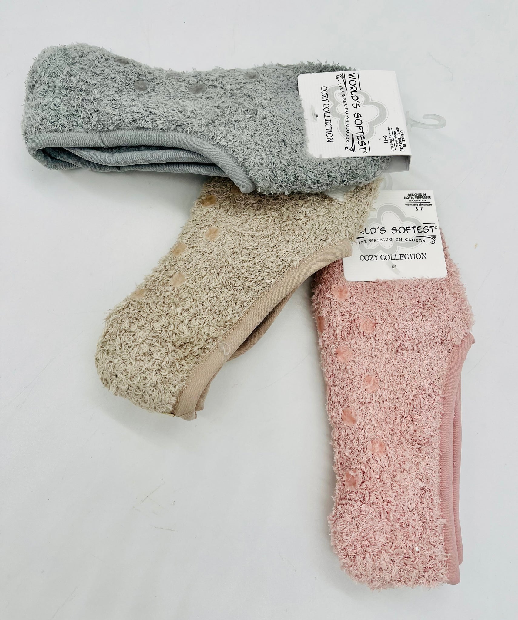 Cozy Footsie Socks W/Grippers