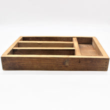Load image into Gallery viewer, Reclaimed Wood Silverware Tray
