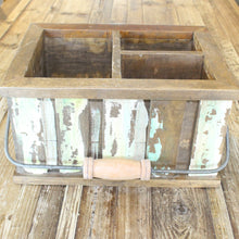 Load image into Gallery viewer, Distressed Wood Caddy w/ Handle
