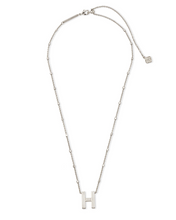 Load image into Gallery viewer, Kendra Scott Silver Letter Pendant Necklace
