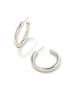 Kendra Scott Colette Hoop Earrings In Silver