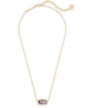 Load image into Gallery viewer, Kendra Scott Elisa Gold Pendant Necklace In Purple Amethyst
