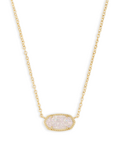 Load image into Gallery viewer, Kendra Scott Elisa Gold 20&quot; Pendant Necklace In Iridescent Drusy
