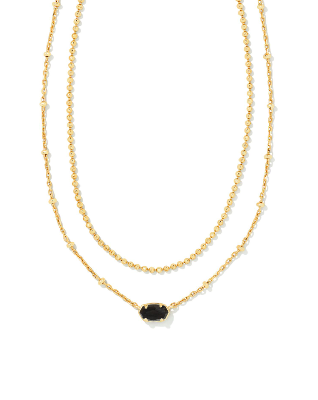 Kendra scott Emilie Silver Multi Strand Necklace in Platinum Drusy | eBay