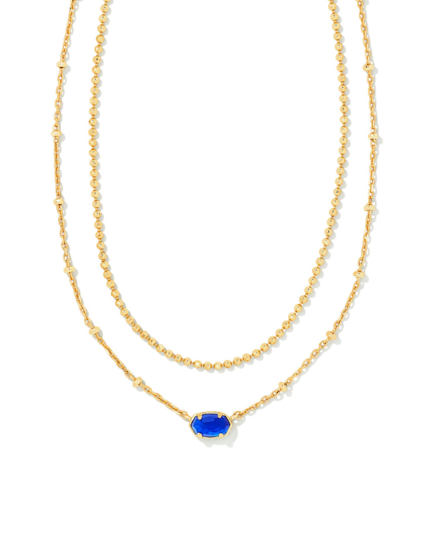 Emilie Multi Strand Necklace & Earrings Gift Set in Platinum Drusy | Kendra  Scott