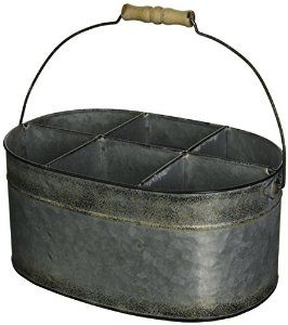 Tin Caddy with 6 Departments