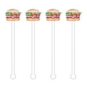 Cheeseburger Acrylic Sticks
