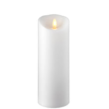 Load image into Gallery viewer, Push Flame White Pillar Candle
