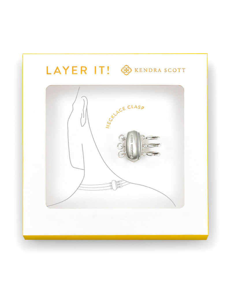 Kendra Scott Layer It! Necklace Clasp In Silver