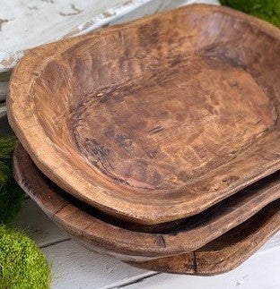 Medium Carved Bowl-Natural
