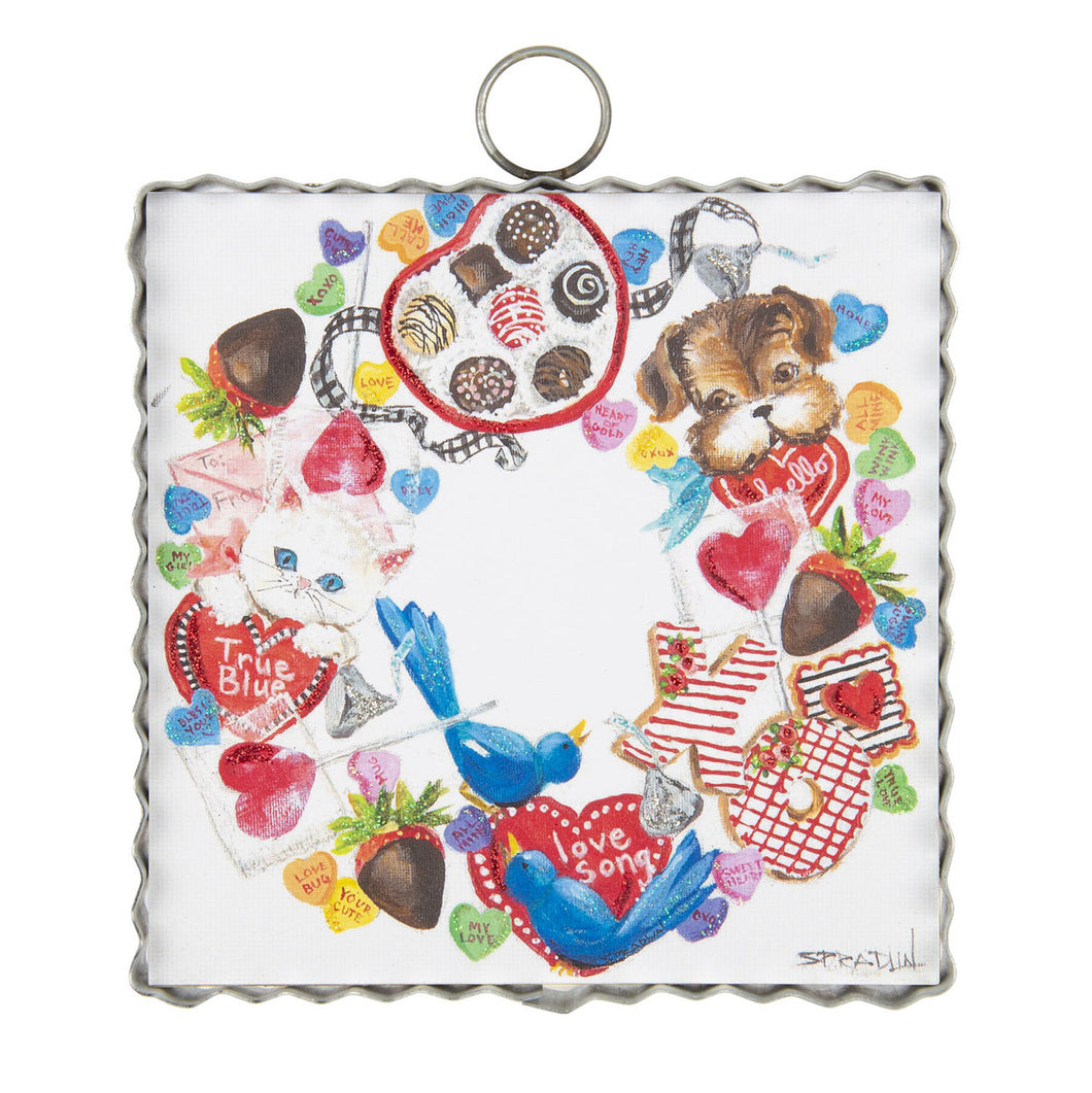 All Things Valentine Wreath Mini Gallery Print