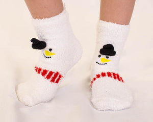 Kids Snowman Cozy Socks