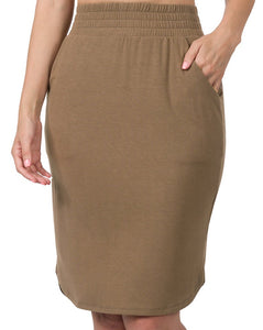 Curvy Tulip Hem Skirt