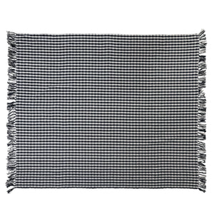 Gingham Throw With Fringe