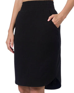 Curvy Tulip Hem Skirt