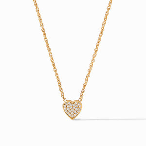 Julie Vos Heart Pave Demi Delicate Necklace