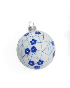 Blue  & White Hand-Crafted Ornament