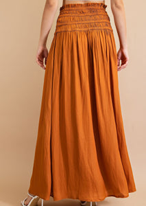 Solid Maxi Skirt