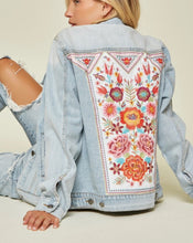 Load image into Gallery viewer, Embroidered Denim Jacket
